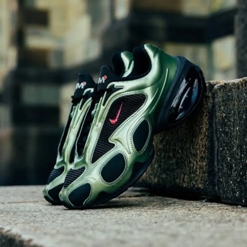 🆕Nike Air Max Muse Metallic Oil Green Sneakers